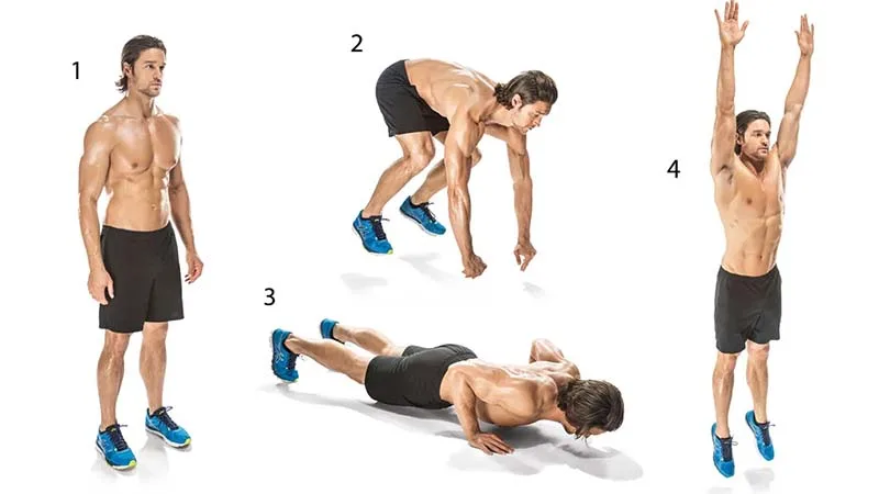 Burpees là một trong những bài tập hiệu quả nhất cho độ tuổi trung niên để duy trì vóc dáng