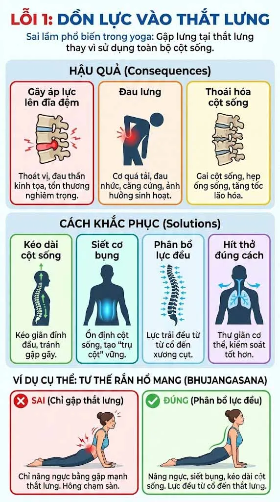 lỗi sai khi tập backbend