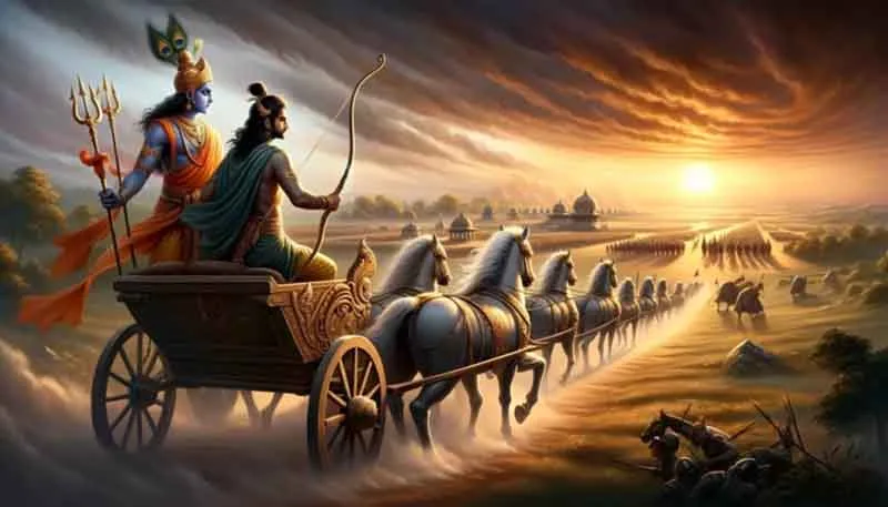 Bối cảnh dẫn đến mâu thuẫn nội tâm của Arjuna trong Bhagavad Gita