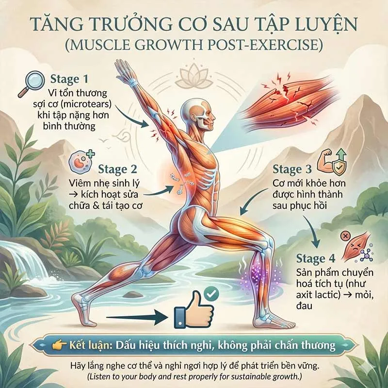 Cơ chế gây ra đau tốt
