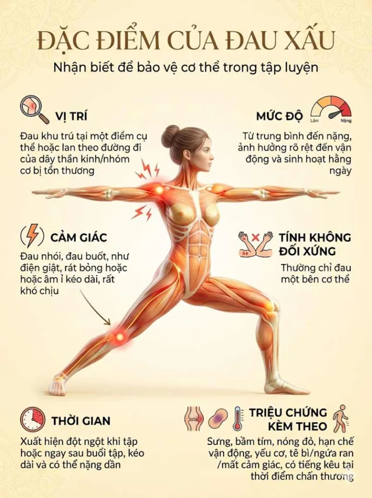 Đặc điểm của đau xấu