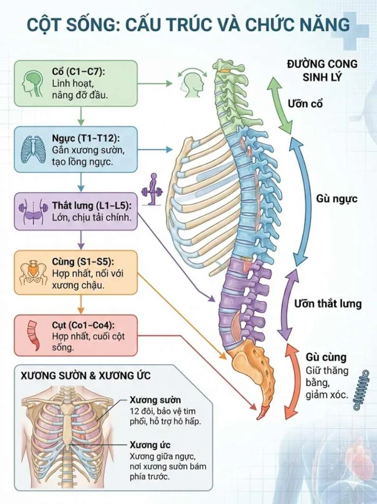 cấu trúc cột sống và chức năng