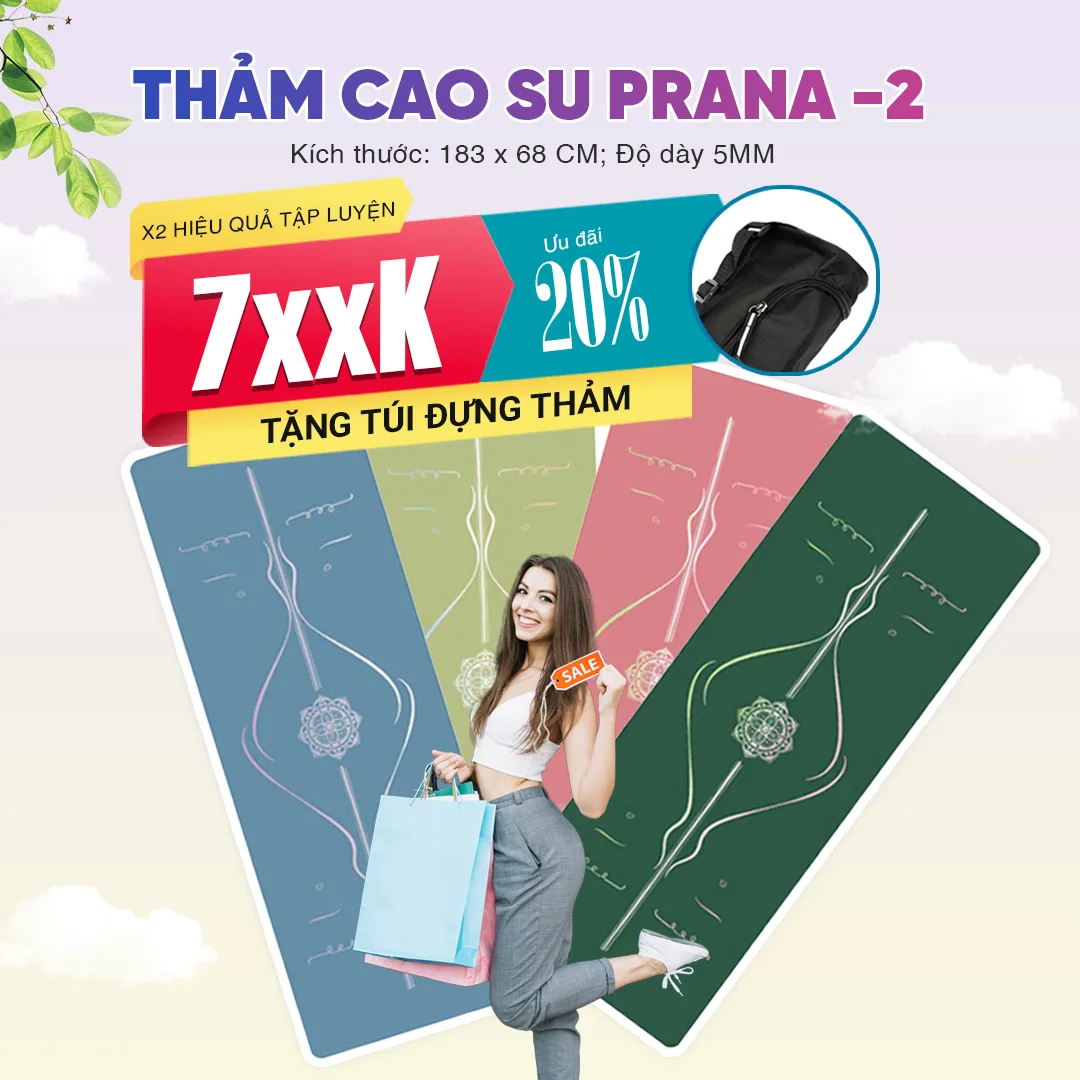 Thảm tập Yoga cao su Pu Prana-2