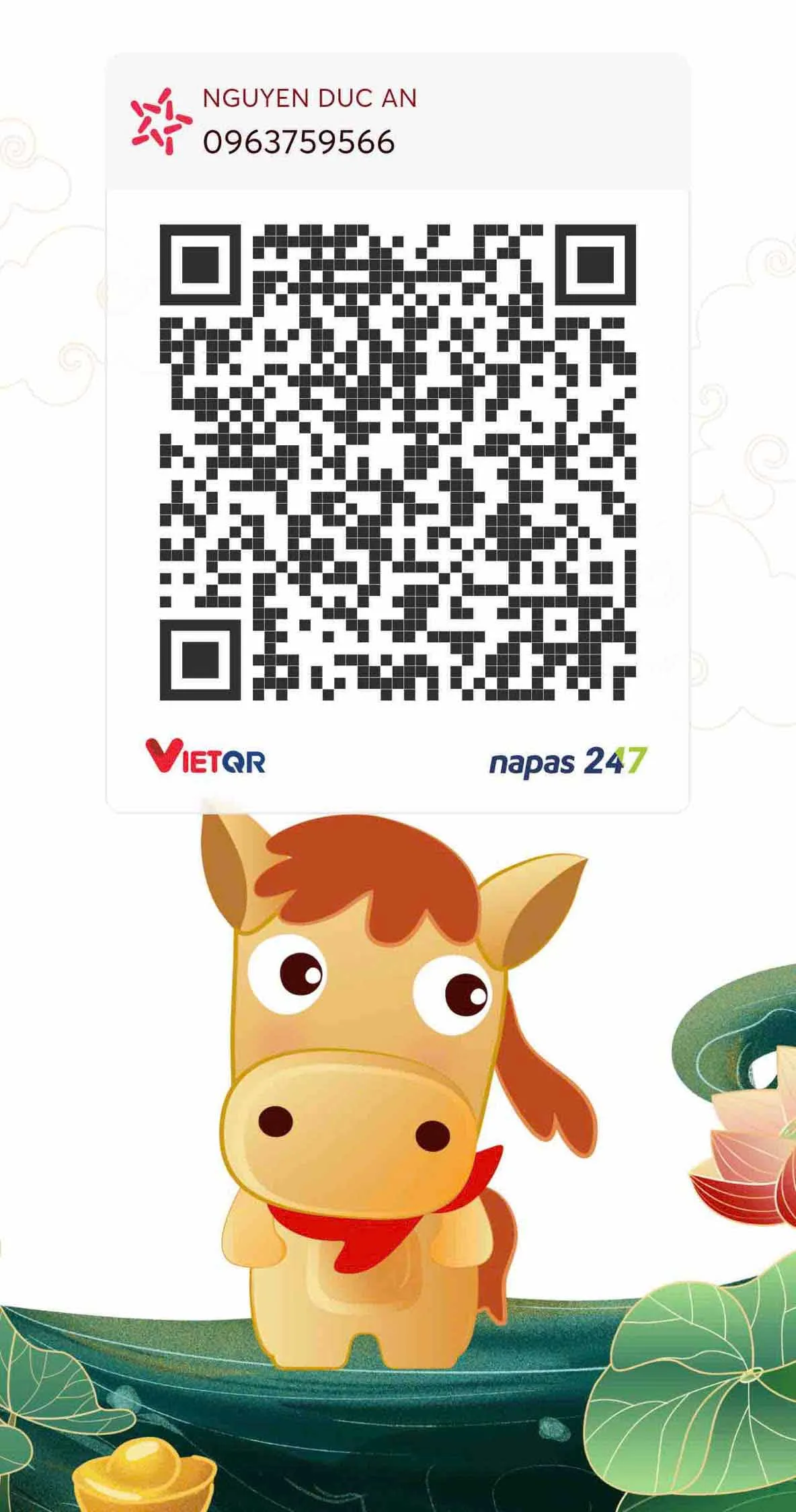 QR code ủng hộ
