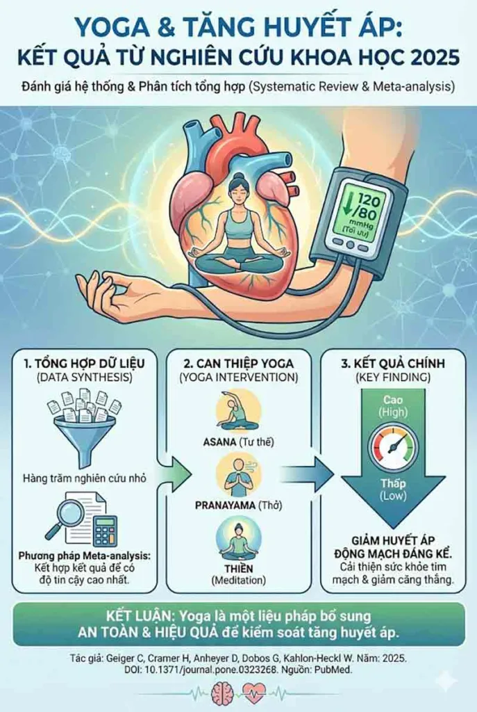[P1] Nghiên cứu: Yoga và tăng huyết áp: Đánh giá hệ thống và phân tích tổng hợp