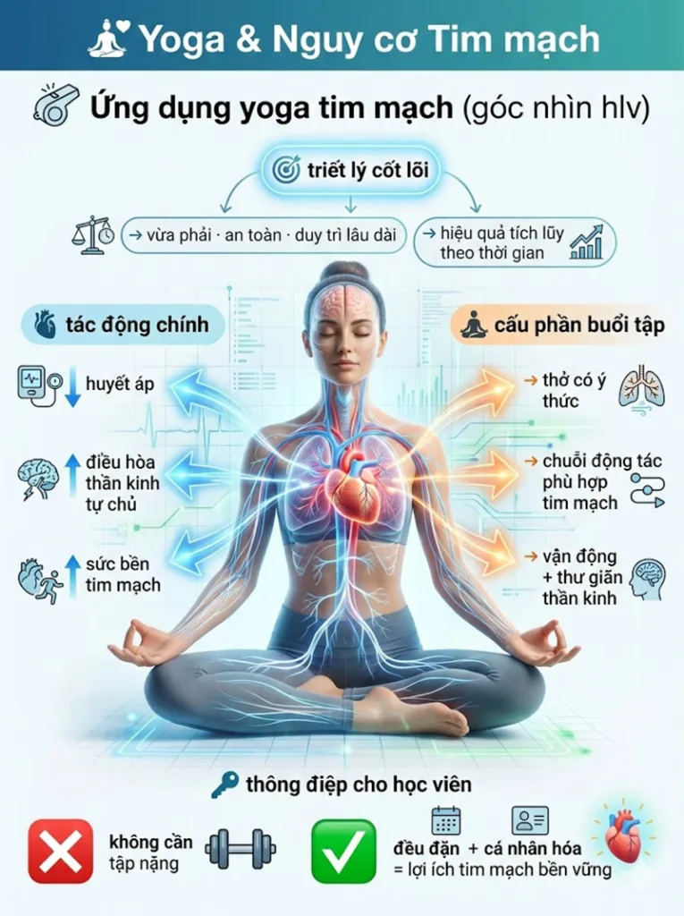Ứng dụng nghiên cứu yoga và sức khỏe tim mạch trong thực hành Yoga