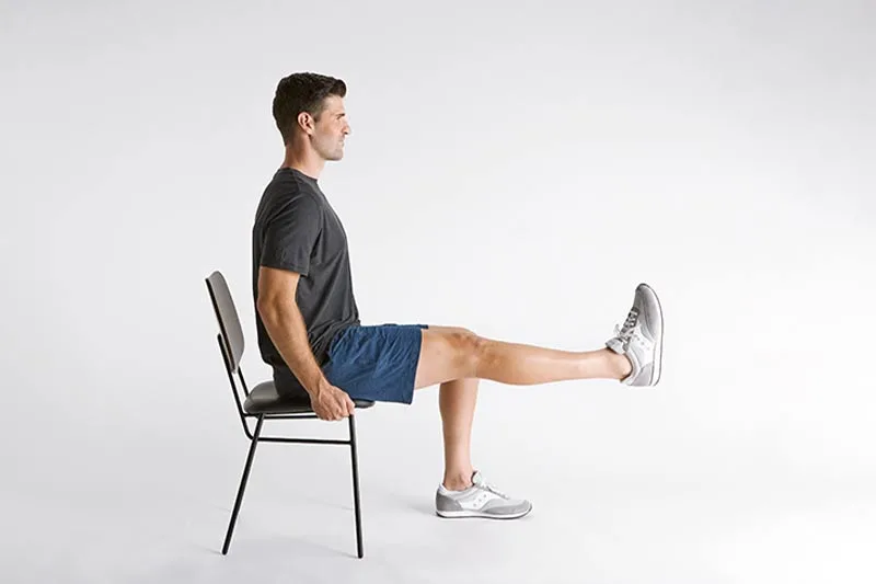 Tư thế Nâng chân Duỗi gối Ngồi (Seated Leg Extension)