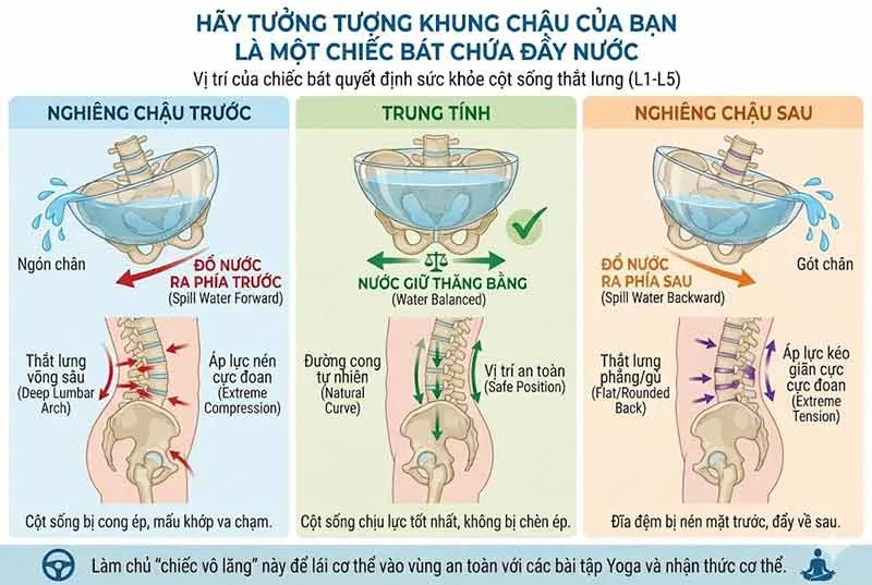 Tác động của Anterior/Posterior Tilt lên thắt lưng