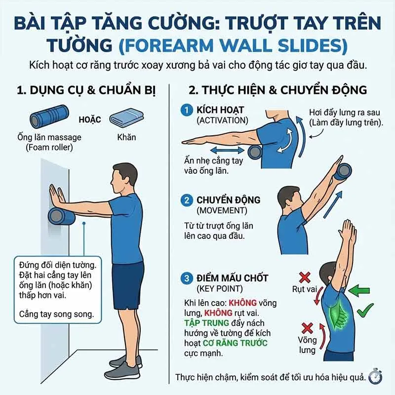 bài tập cho cơ răng trước