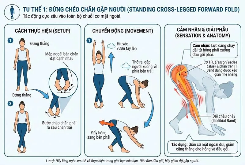 bài tập tốt cho dải chậu chày