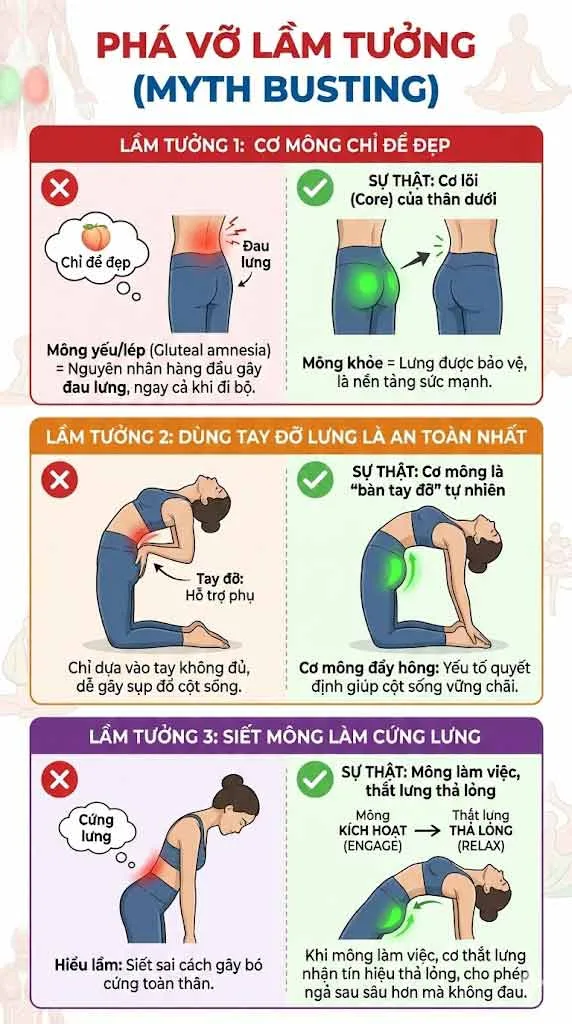 các lỗi sai khi tập cơ mông trong yoga