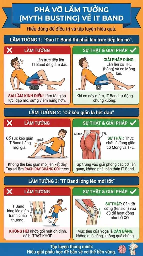 các lỗi sai khi tập cho dải chậu chày