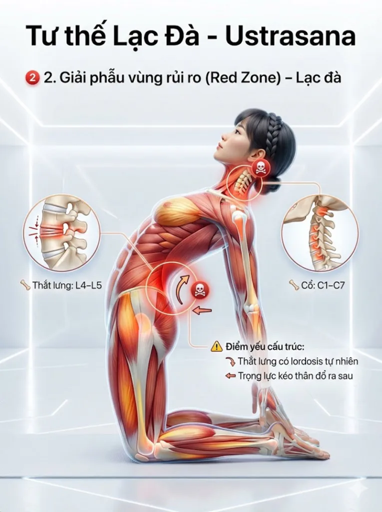 các khu vực dễ tổn thương tư thế lạc đà
