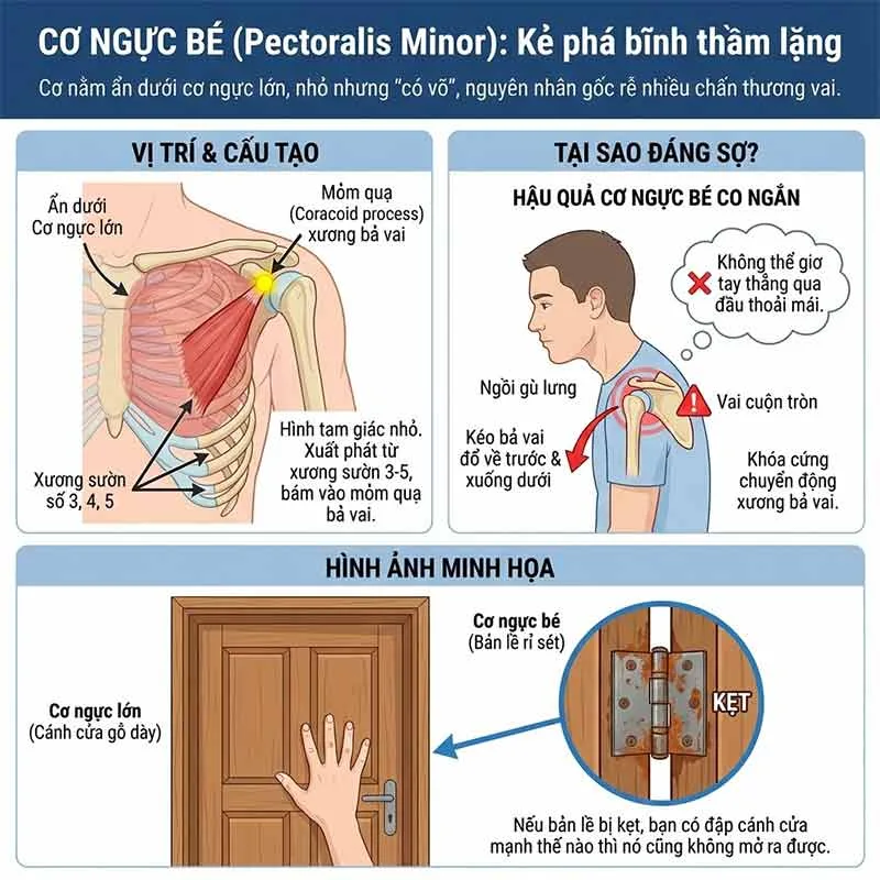 cấu tạo cơ ngực bé