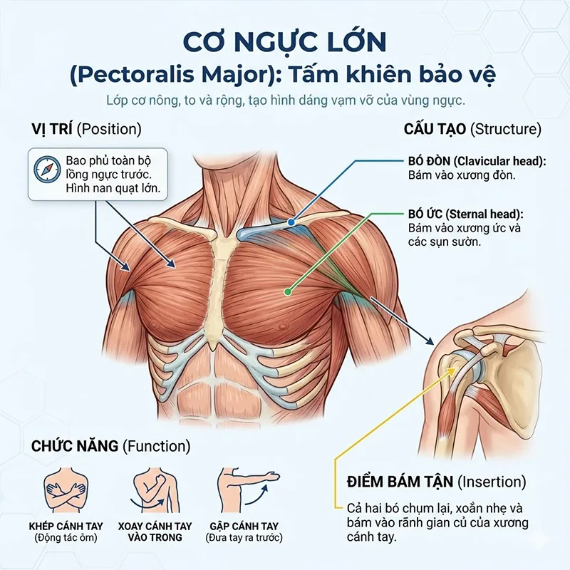 cấu tạo cơ ngực lớn
