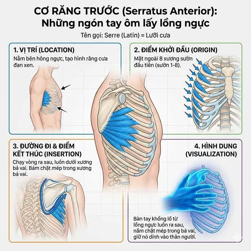 cấu tạo cơ răng trước