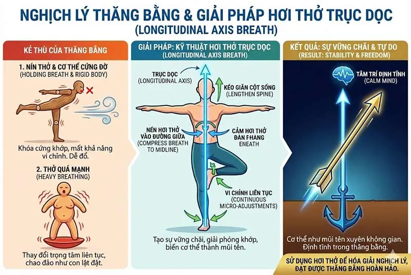 hướng dẫn hơi thở đúng trong tư thế chiến binh 3