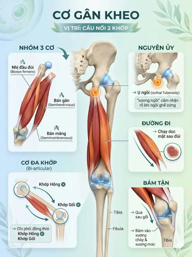 Giải phẫu học cơ gân kheo dành cho Yogi