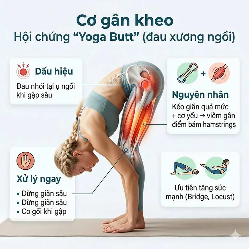 Hội chứng "Yoga Butt" (Đau nhói ở xương ngồi)