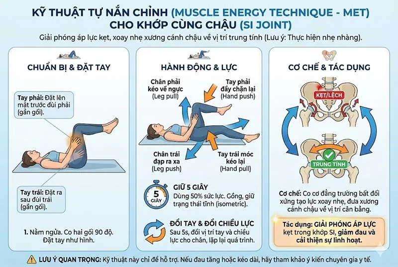 hướng dẫn kỹ thuật tự nắn chỉnh khớp cùng chậu