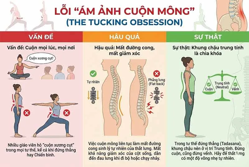 lỗi ám ảnh cuộn xương cụt trong yoga