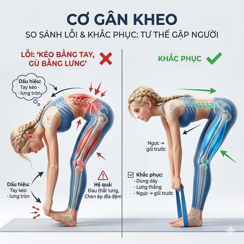 Lỗi "Kéo bằng tay, Gù bằng lưng"