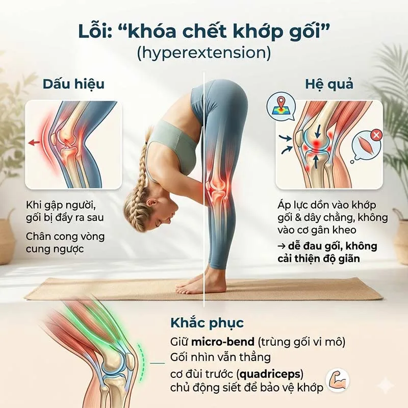 Lỗi "Khóa chết khớp gối" (Hyperextension)