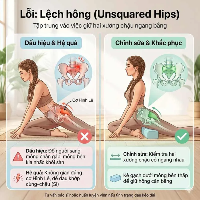 Lỗi "Lệch hông" (Unsquared Hips)