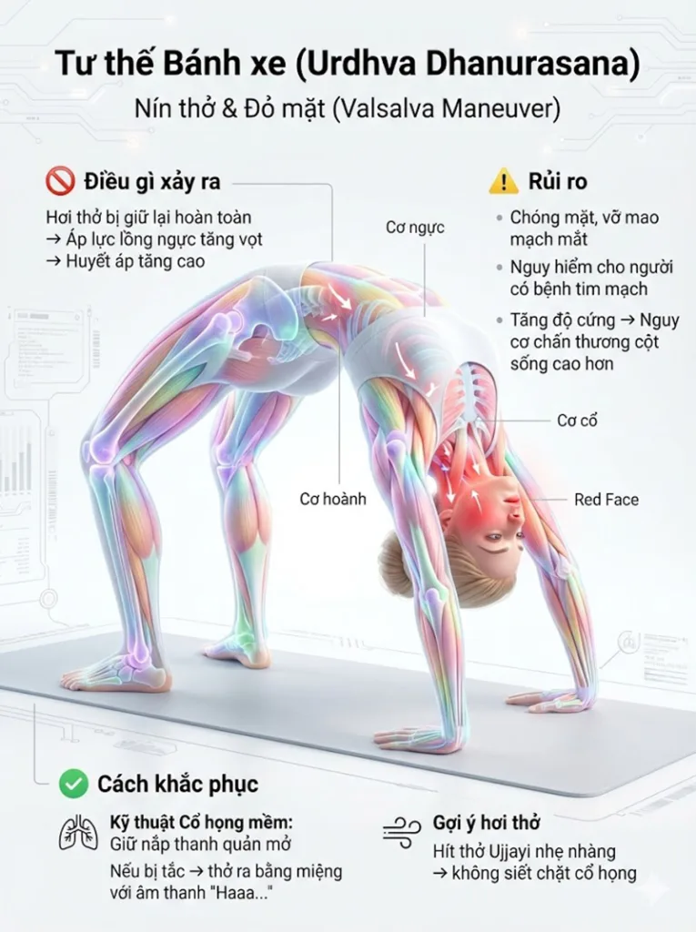 lỗi Nín thở đỏ mặt (Valsalva Maneuver) tư thế bánh xe