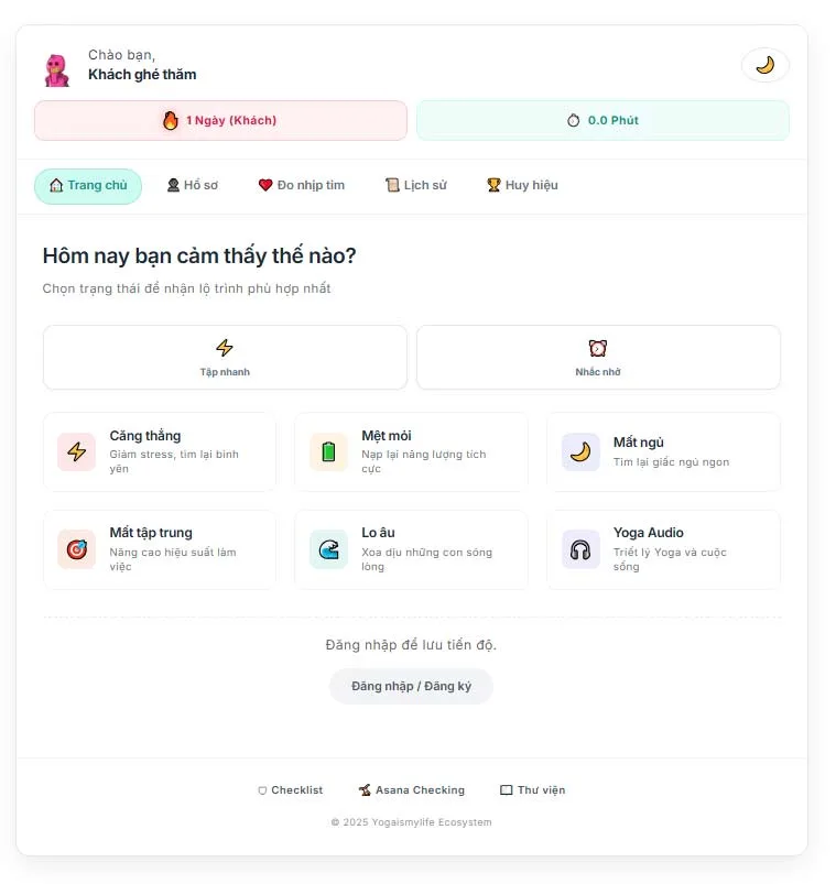 Giao diện dashboard ứng dụng hỏi thăm cảm xúc người dùng