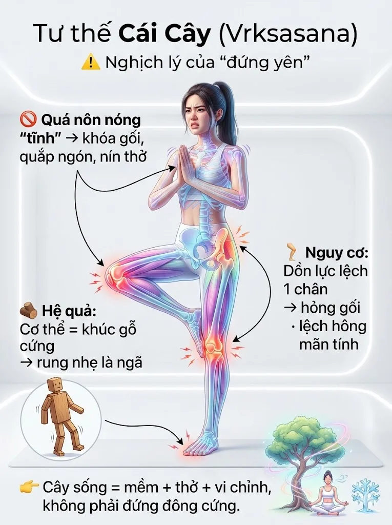 Lỗi sai và biến thể trị liệu tư thế Cái Cây