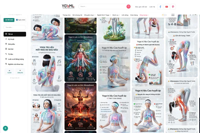 Giao diện hệ thống Infographic YiML