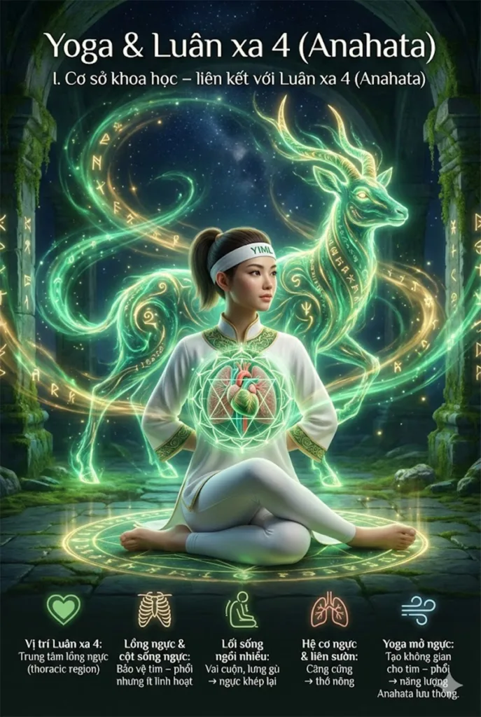Các tư thế Yoga tác động tới Luân xa Tim: