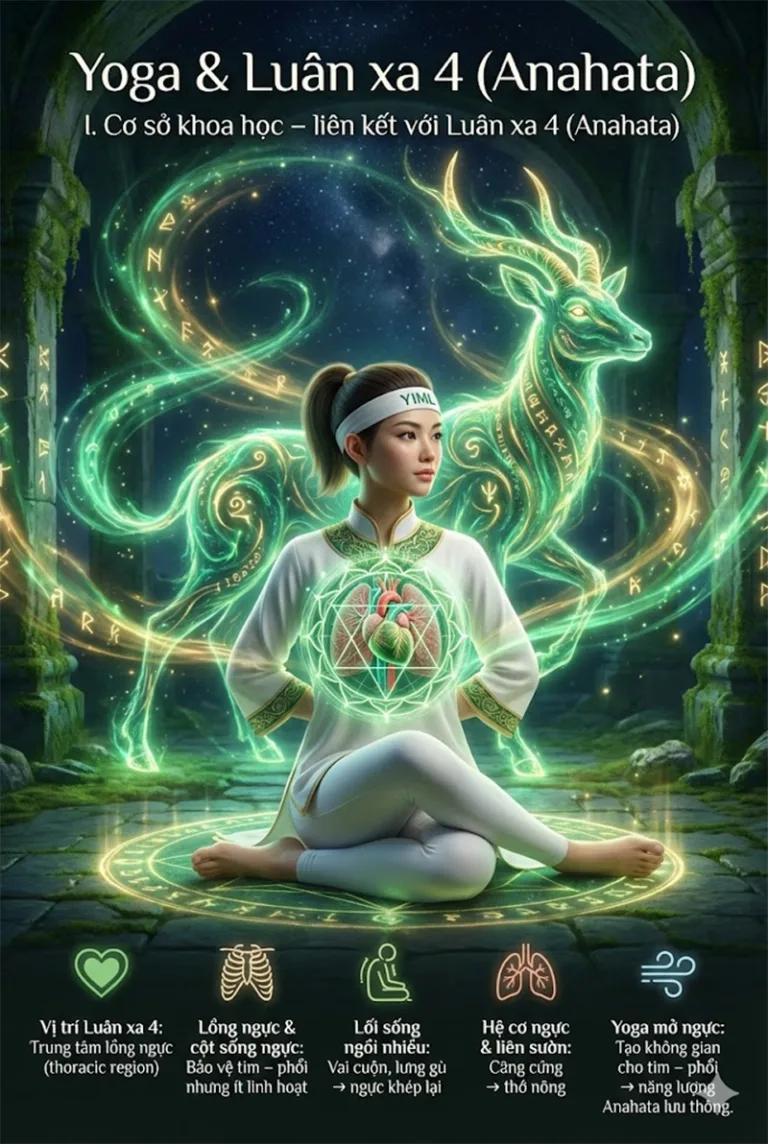 Các tư thế Yoga tác động tới Luân xa Tim: Giải phẫu học về Tim mạch, Hô hấp & Tuyến Ức