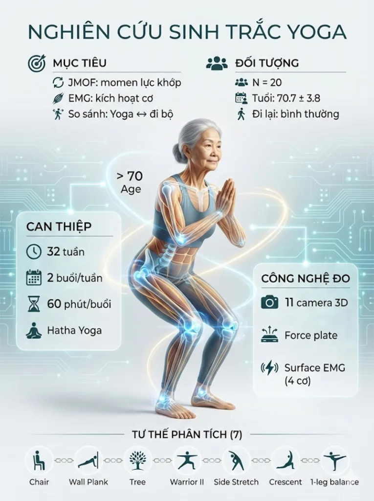 Mục tiêu và Phương pháp nghiên cứu EMG các tư thế đứng cho người cao tuổi