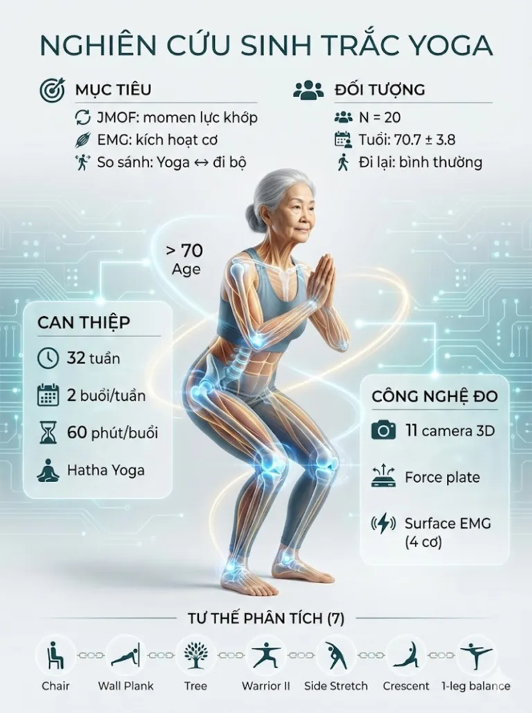[P85] Nghiên cứu: Yêu cầu sinh trắc học của các tư thế Yoga đứng ở người cao tuổi