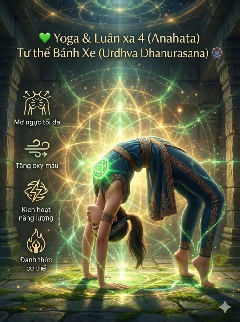 Các tư thế Yoga tác động tới Luân xa Tim: Giải phẫu học về Tim mạch, Hô hấp & Tuyến Ức